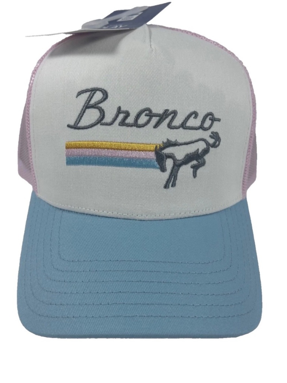 NEW Ford Bronco Emblem/logo Trucker Baseball cap/hat Breathable- (Pastel colors)